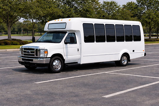 20-passenger minibus available for charter in Dallas, TX